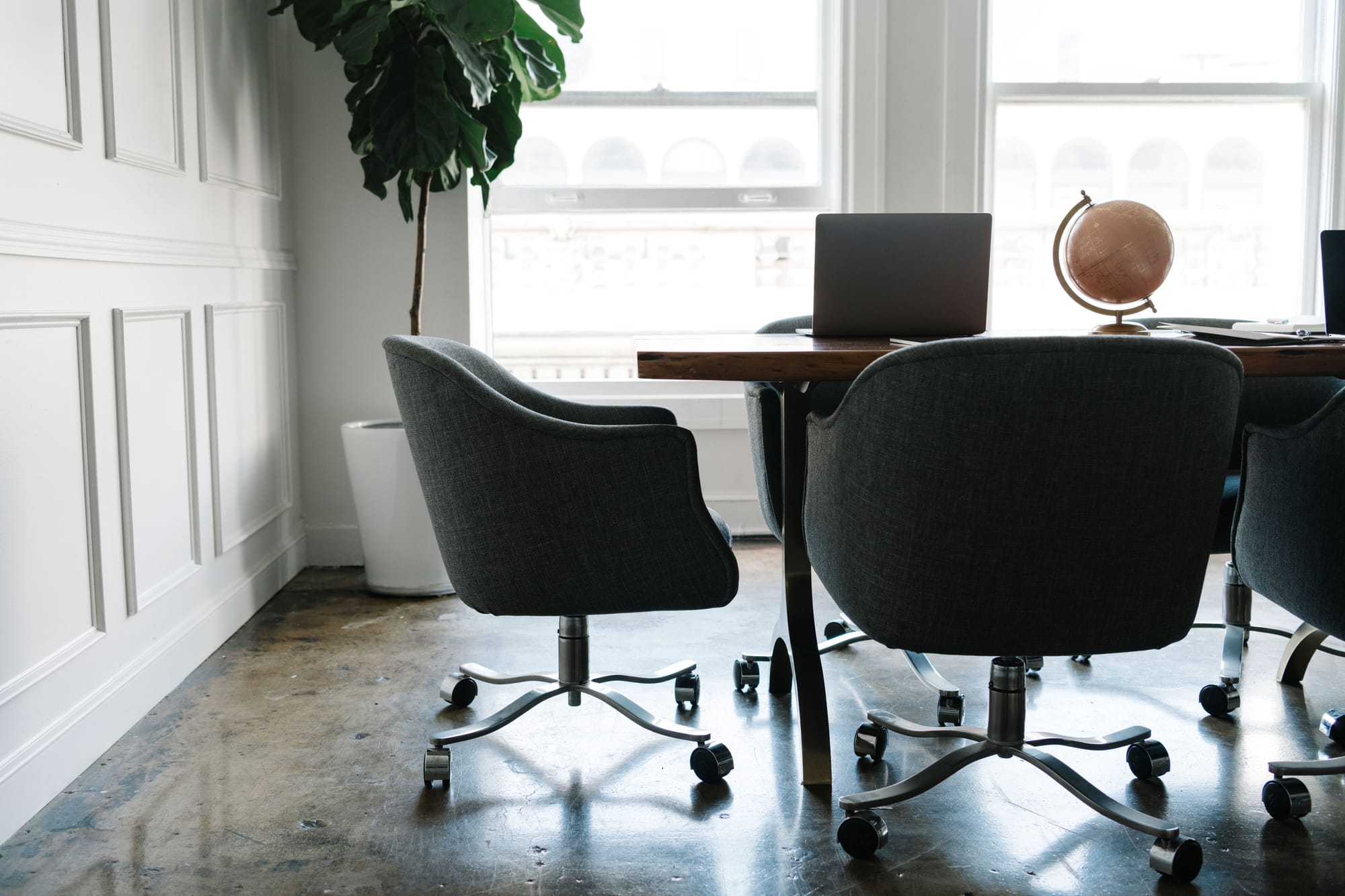 A modern office environment